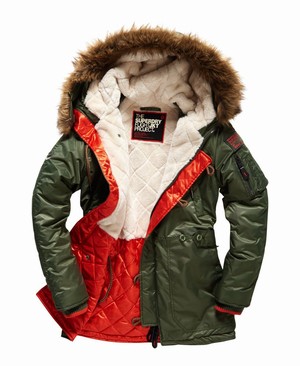 Superdry SD-3 Parka Női Kabát Olivazöld | WGRTL9041